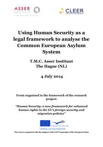 Using Human Security as a legal framework to analyse the Common