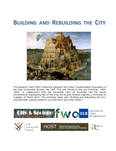 BUILDING AND REBUILDING THE CITY