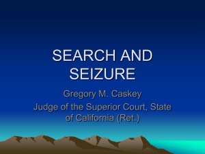 Search and Seizure — PowerPoint