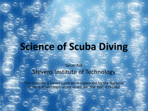 Science of Scuba Diving - Stevens Institute of Technology
