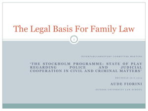 The Legal Basis For Family Law