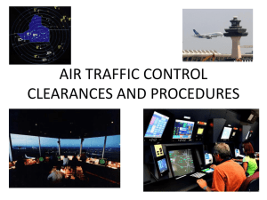 air traffic control clearances and procedures