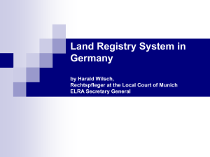 Mr. Harald Wilsch_Land Registry System in Germany