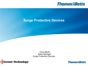 Surge Suppression Devices Power Point Presentation