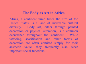 The Body as Art in Africa