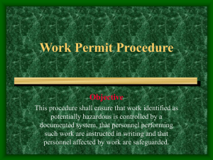 Work Permit Procedure
