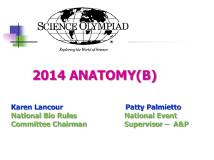 ANATOMY_2014 - Science Olympiad