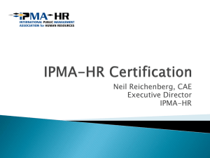 IPMA-HR Certification