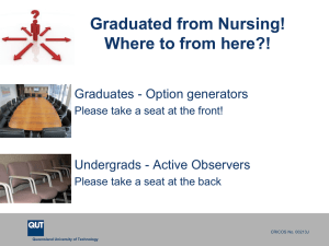 Graduated from Nursing! - QUT Careers and Employment