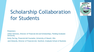 Scholarship Collaboration for Students
