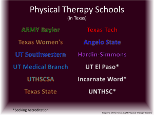 ARMY Baylor - Physical Therapy Society