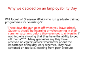Why we decided on an Employability Day