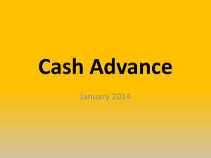 Cash Advance - Accounting Services