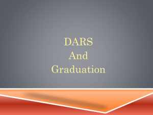 Registrar 101 - DARS and Graduation