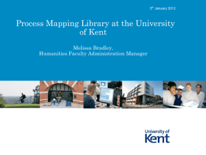 Process Mapping Library at the University of Kent