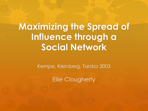 Maximizing the spread of influence through a social network