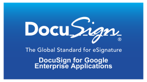 DocuSign for Google Enterprise Applications