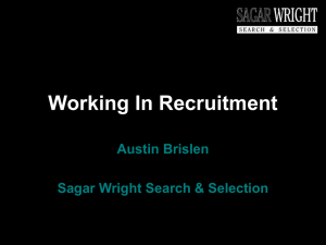 Sagar Wright Search & Selection - Sheffield Universities Careers Fairs