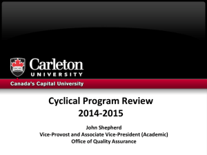 Cyclical Program Review Workshop Slides