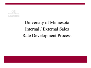 Rate development process
