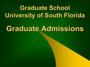 College of The Arts (FA) - USF Office of Graduate Studies
