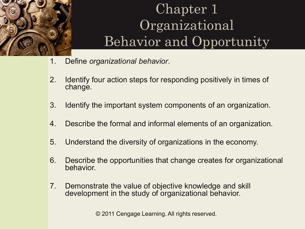 3 elements of organizational behavior