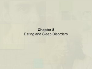 Durand and Barlow Chapter 8: Eating and Sleep Disorders