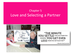 Chapter 5. Chosing a Partner