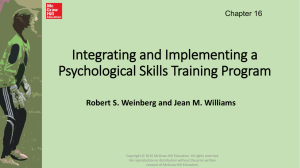 Integrating and Implementing a Psychological Skills Training Program