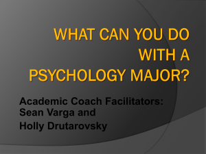 What can you do with a Psychology Major?