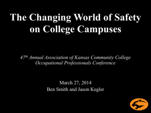 The Changing World of Safety on College Campuses