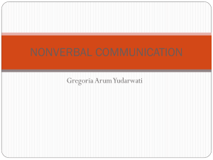 NON VERBAL COMMUNICATION