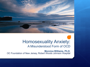 Homosexuality Anxiety - Monnica Williams, Ph.D.