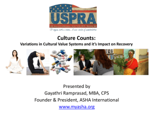 Culture Counts - US Psychiatric Rehabilitation Association
