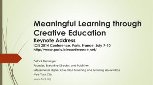 2014 ICIE Conference Keynote