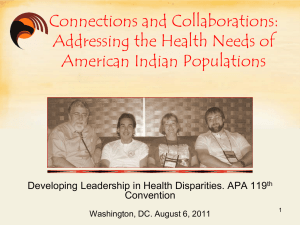 Addressing the Health Needs of American Indian