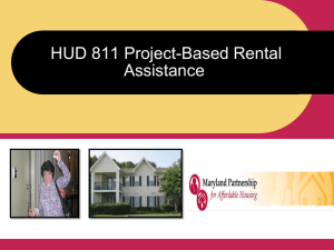 HUD Section 811 Project Rental Assistance