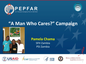 *A Man Who Cares?* Campaign