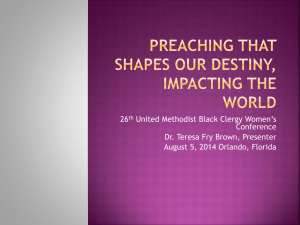 Preaching that Shapes Our Destiny, Impacting the World (powerpoint)