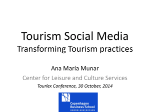 Motivations for Sharing Tourism Experiences through