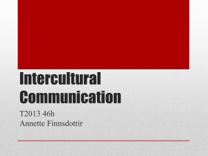 Intercultural CommunicationAnnette