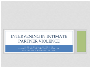 Intervening in Intimate Partner Violence Slides