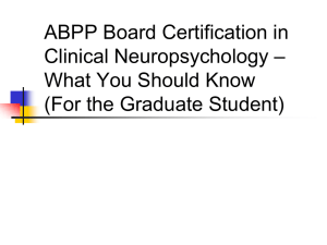 ABCN Grad Student Outreach - American Academy of Clinical