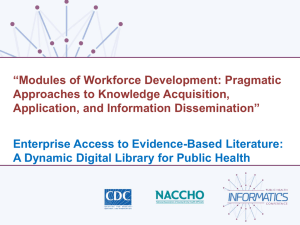 Enterprise Access to Evidence-Based Literature