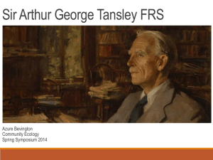 Sir Arthur G. Tansley