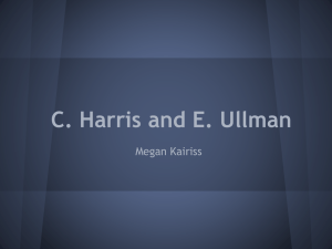 C. Harris and E. Ullman