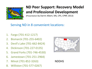 Peer Support: What is it? - North Dakota Consumer Family Network