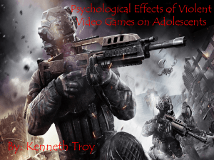 Psychological Effects of Violent Video Games on Adolescents
