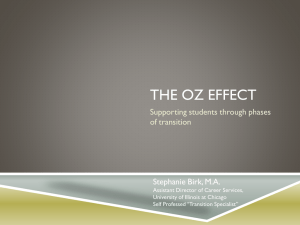 C70 The Oz Effect - Center on Education and Work