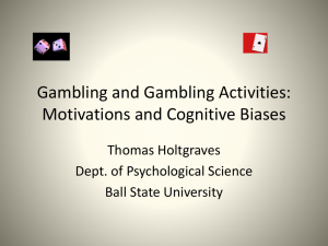 Motivations and Cognitive Biases - Holtgraves